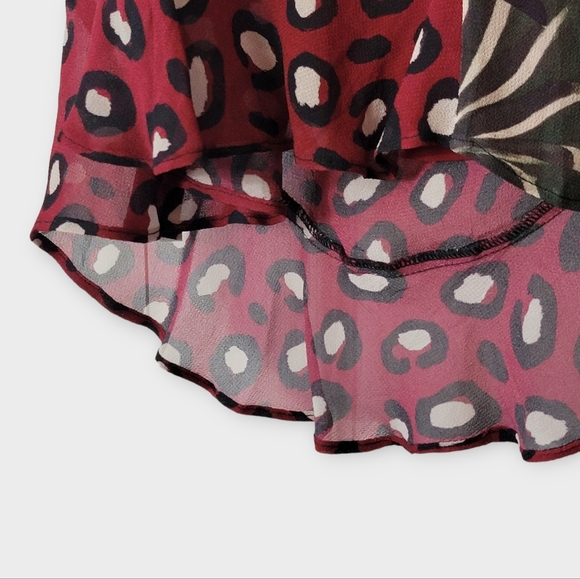 FARM Rio x Anthropologie Jungle Leopard Wrap Skirt - Picture 4 of 10